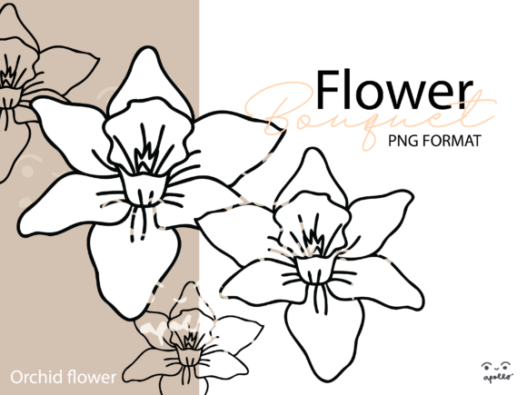 Download Orchid Flower Silhouette - Flower silhouette Collection