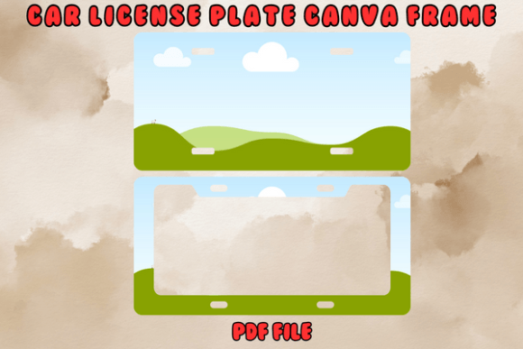 Download Car License Plate Canva Frame PDF File - Pdf file Collection