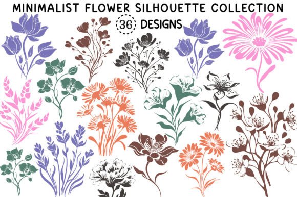 Download Minimalist Flower Silhouette Collection - Flower silhouette Collection