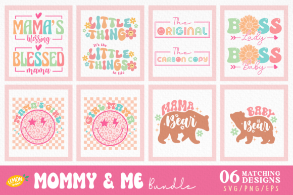 Download Free Mommy and Me SVG Design Bundle - Premium Resources